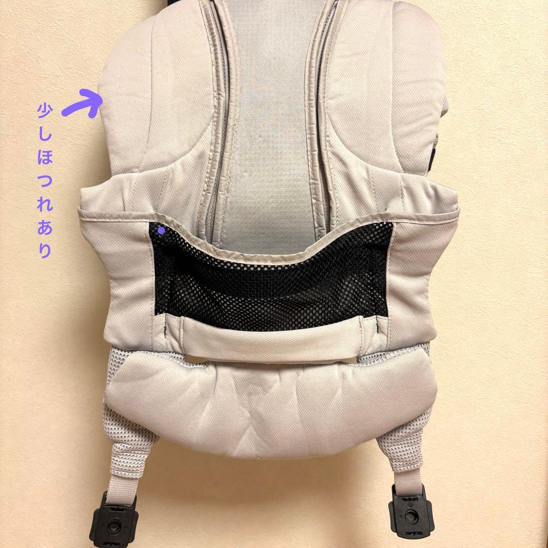 美品！抱っこ紐 アップリカ ラクリス抱っこひも Aprica ホワイトアッシュ