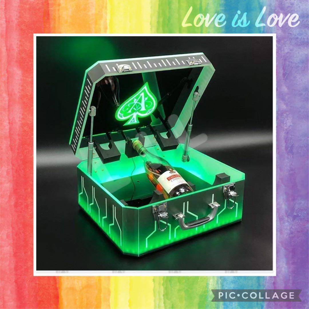 ⭐️アルマンドシャンパン⭐️LED照明付￼ボトルプレゼンター⭐️アタッシュケース⭐️