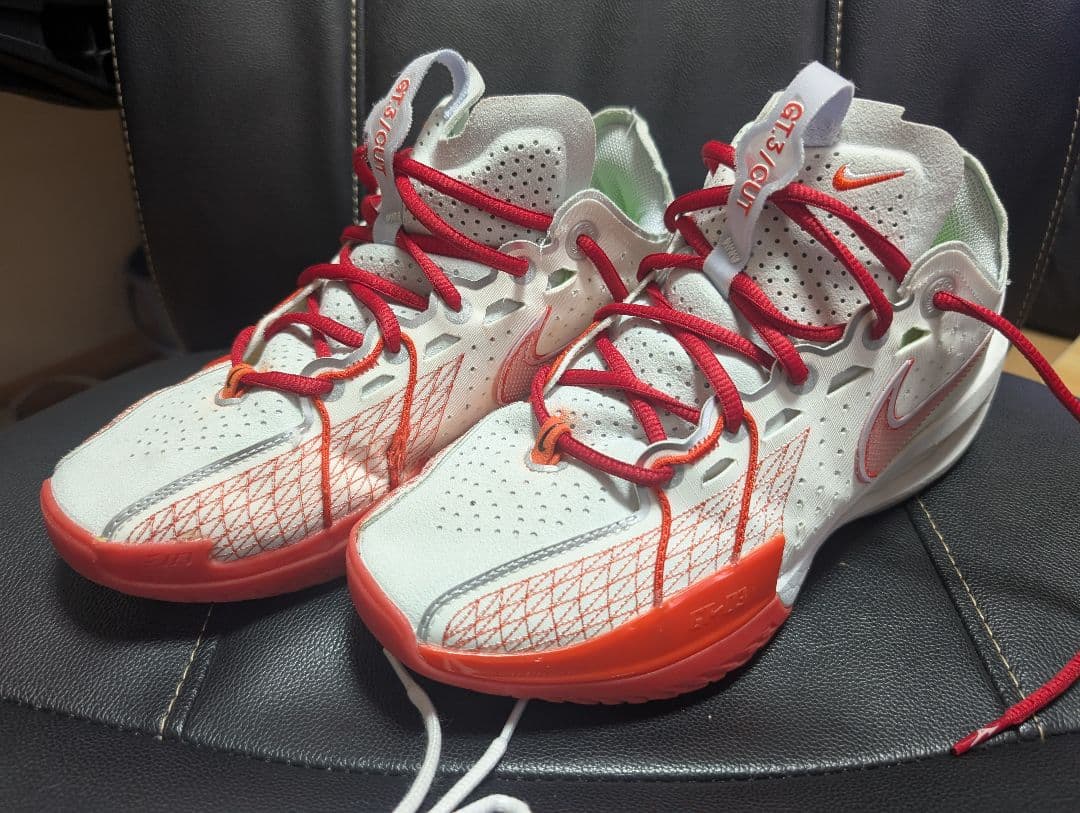 Nike GT CUT 3 EP ホワイト/レッド バスケットシューズ