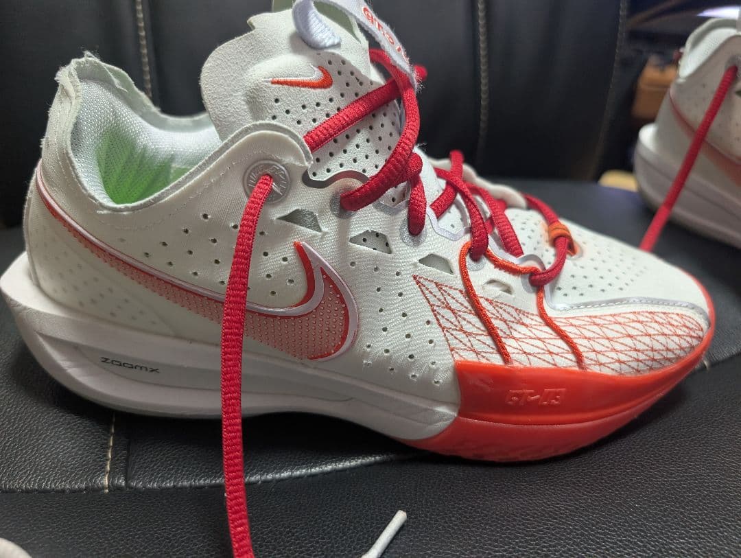 Nike GT CUT 3 EP ホワイト/レッド バスケットシューズ