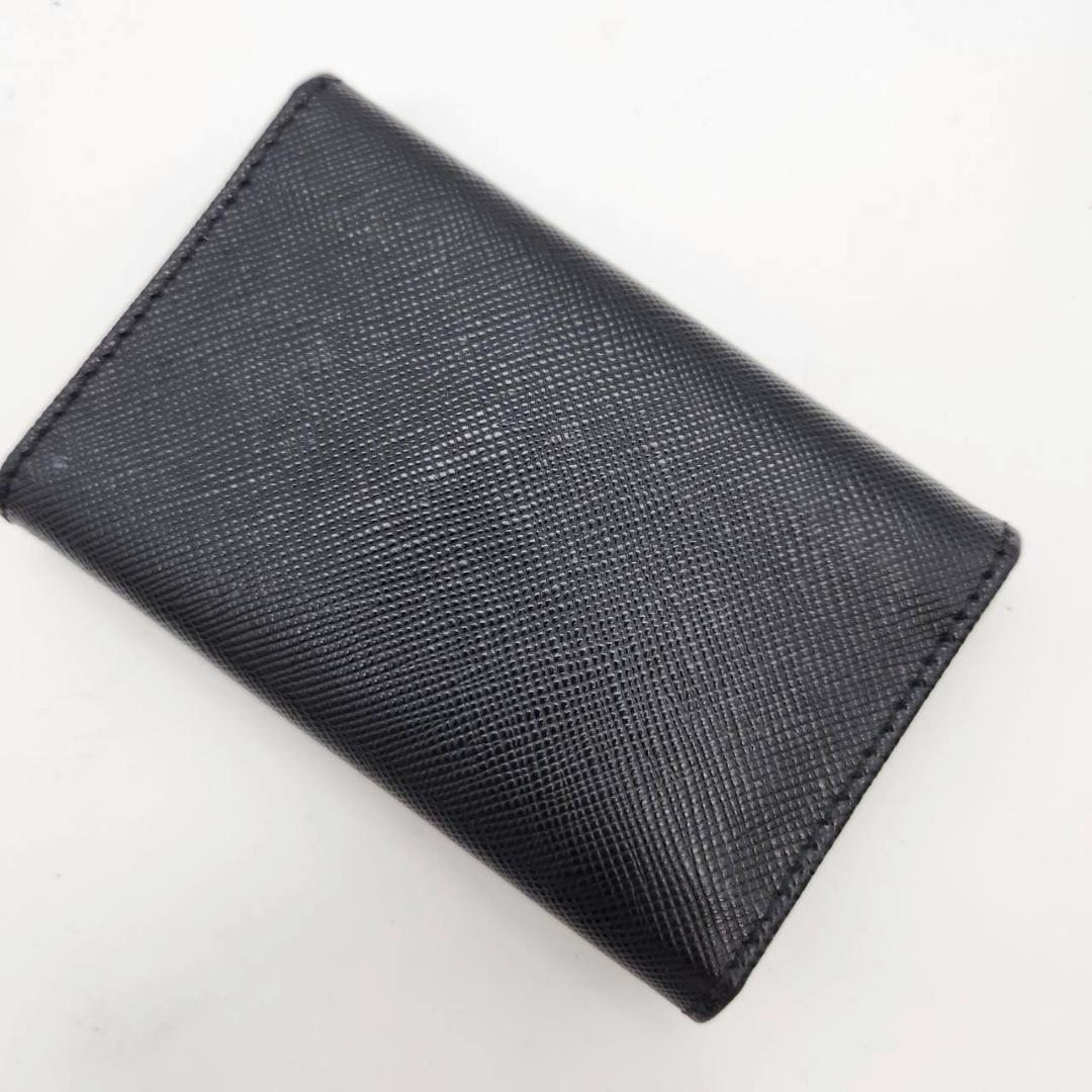 プラダ 6連キーケース 三角ロゴプレート サフィアーノレザー ダブルホック 美品