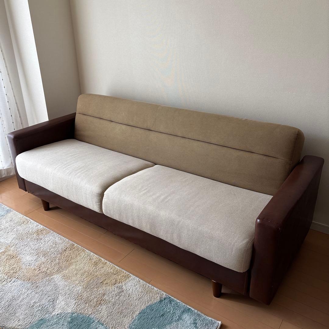 25日まで！！nico and... 3人掛けソファベッド