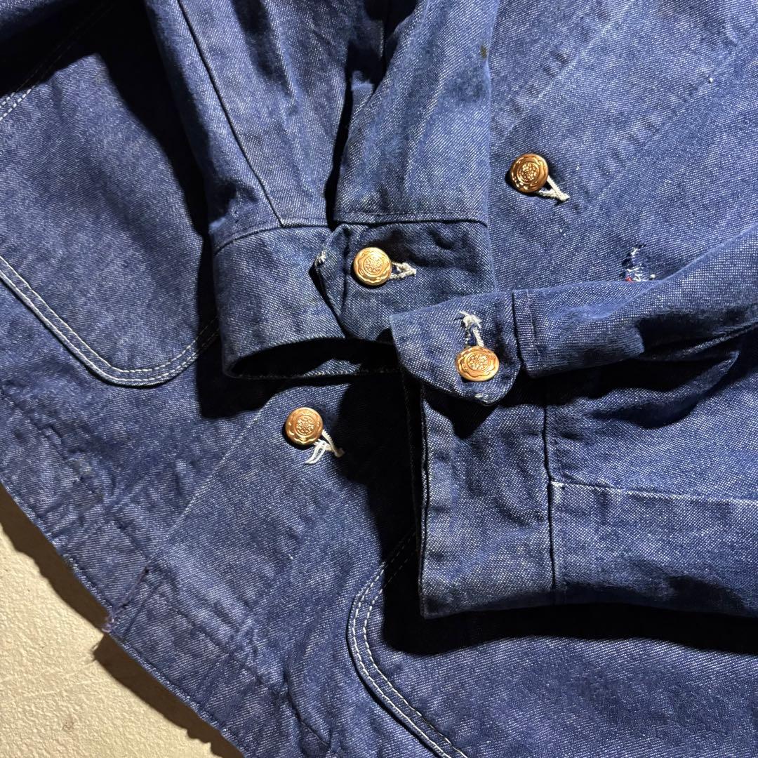 60s BLUE BELL デニムカバーオール ヴィンテージ VAT DYE