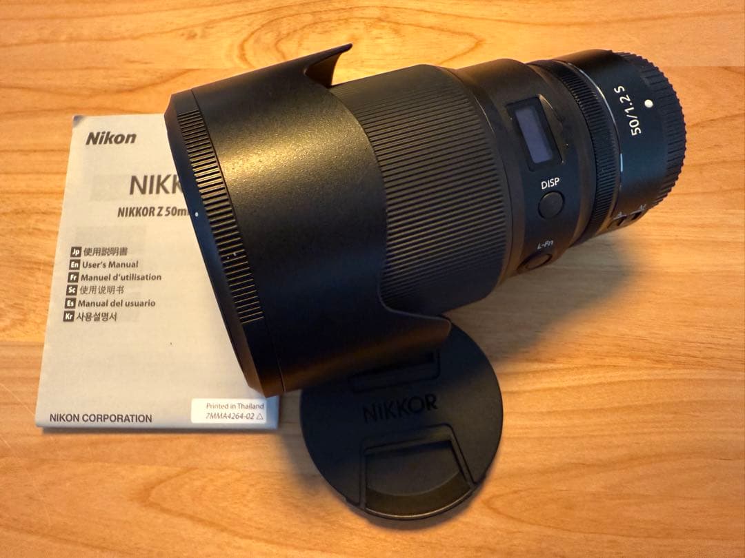 NIKKOR Z 50mm f/1.2 S レンズ 本体　数回試写のみ