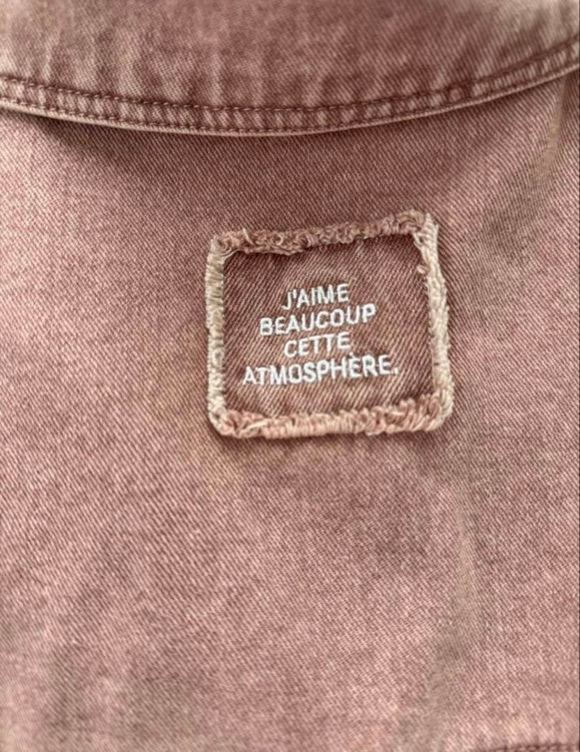 LEPSIM レプシィム フリンジパッチ　BIGデニムシャツ　新品タグあり