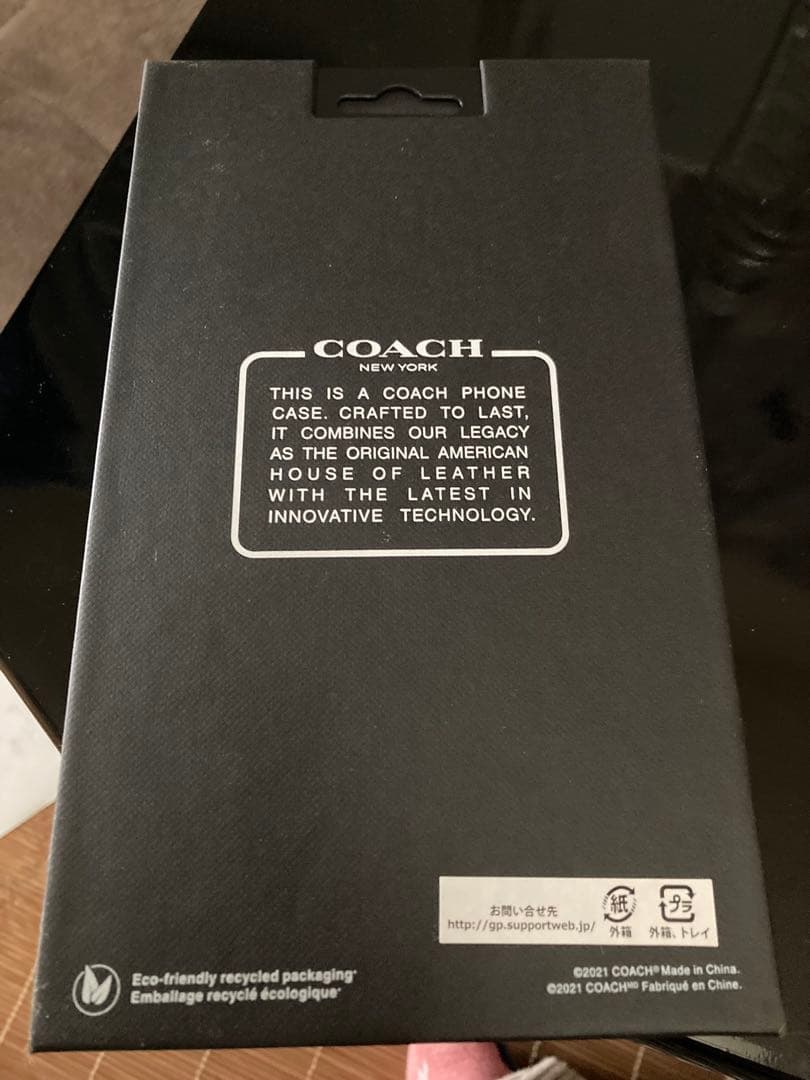 COACH コーチ iPhone13 mini 手帳型スマホケース 黒 2021