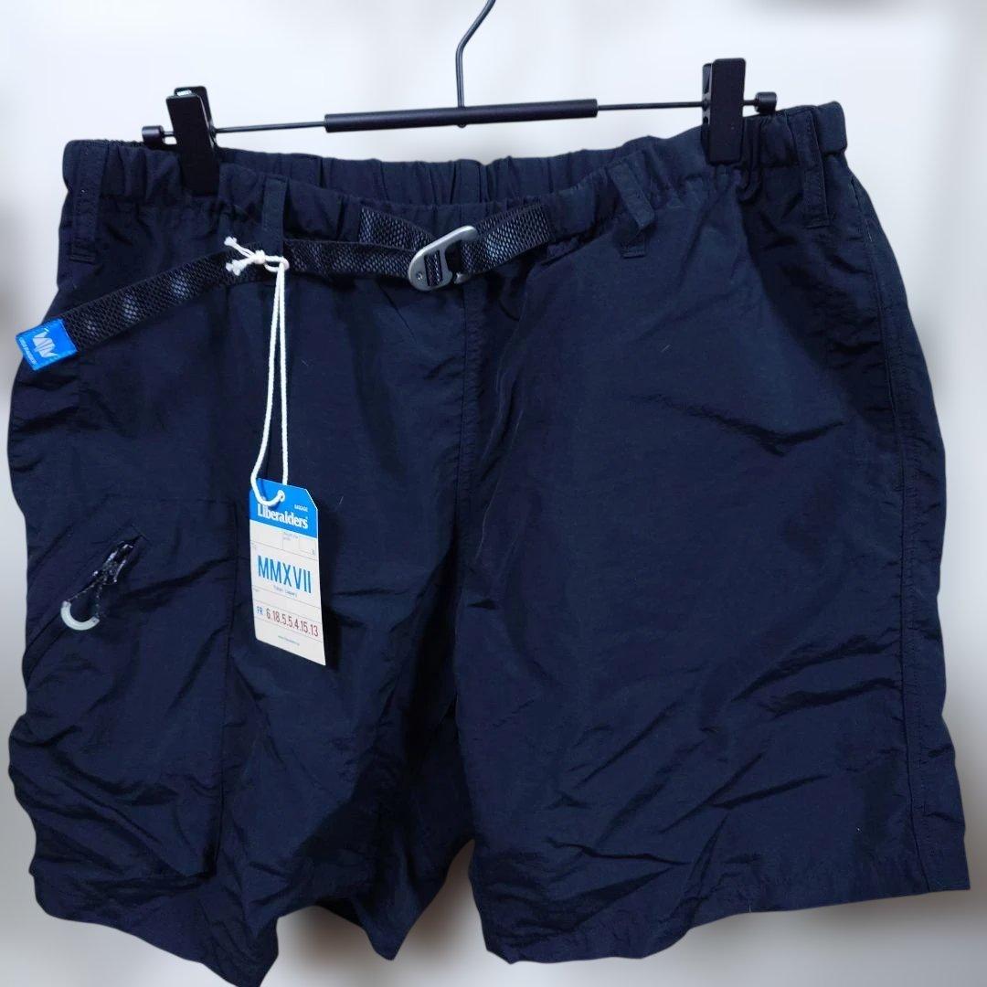 Liberalders ナイロンショートパンツ　ブラック　リベレイダース　L