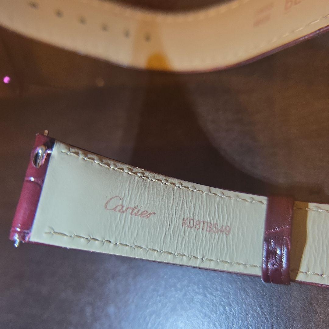 Cartier　カルティエ　タンクマストLM　バーガンディカラー　純正ベルト