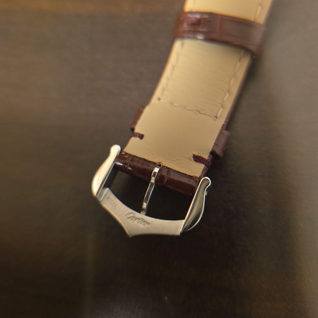 Cartier　カルティエ　タンクマストLM　バーガンディカラー　純正ベルト