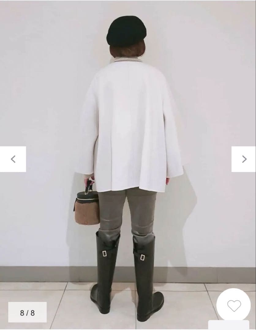 23区　ウールリバー ケープジャケット