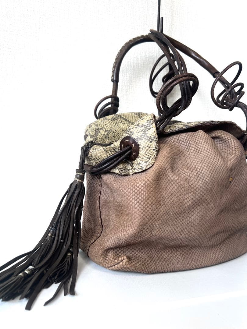 HENRY BEGUELIN パイソン ハンドバッグ トート エンリーベグリン