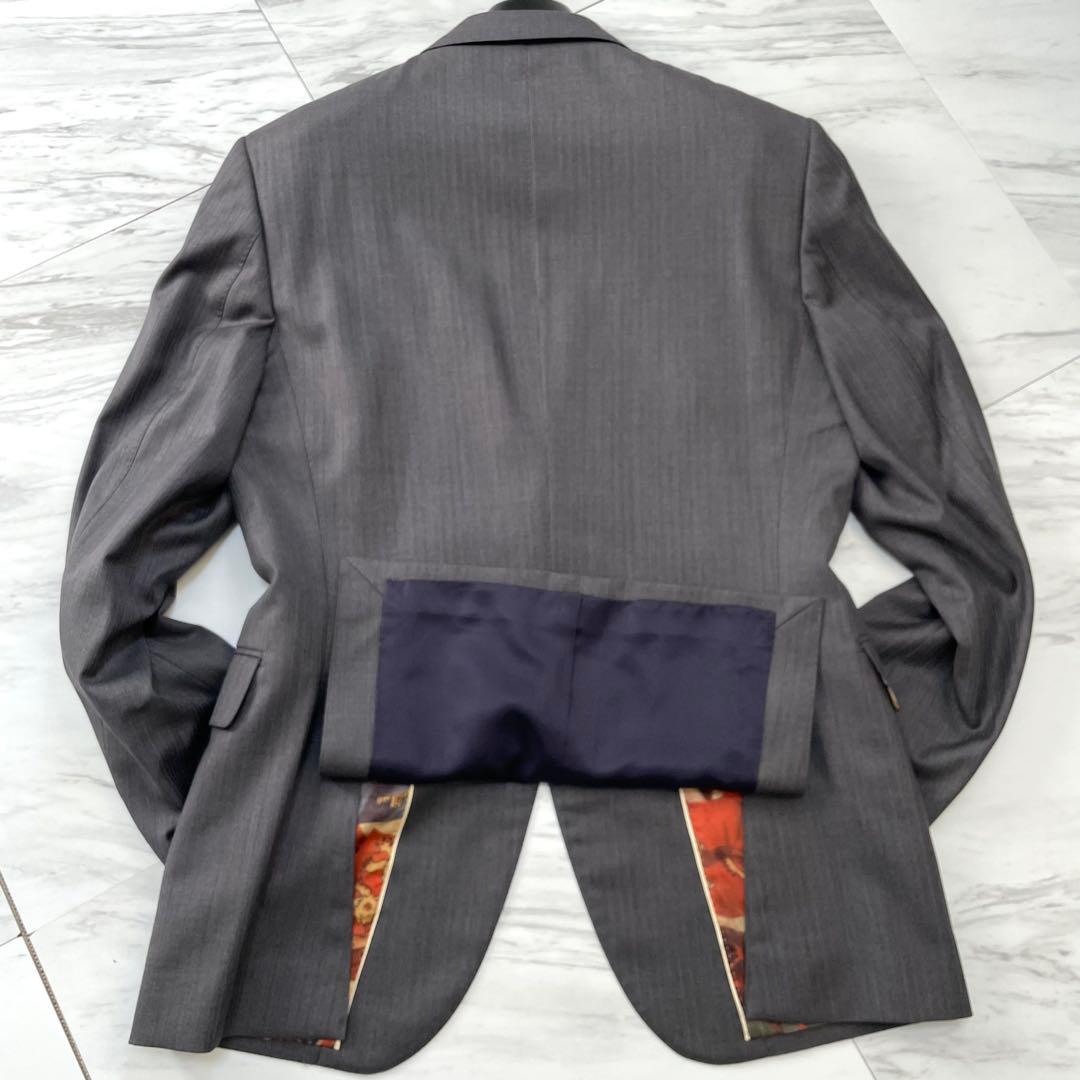 極美品⭐️ポールスミス ロロピアーナ Super130'S シルク 英国旗 L