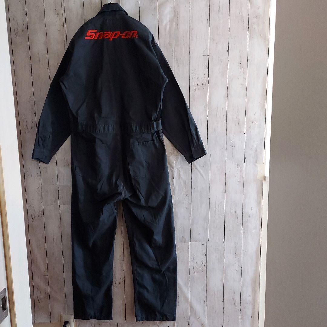 【Snap-on】美品 スナップオン オールインワン 刺繍 2L ネイビー