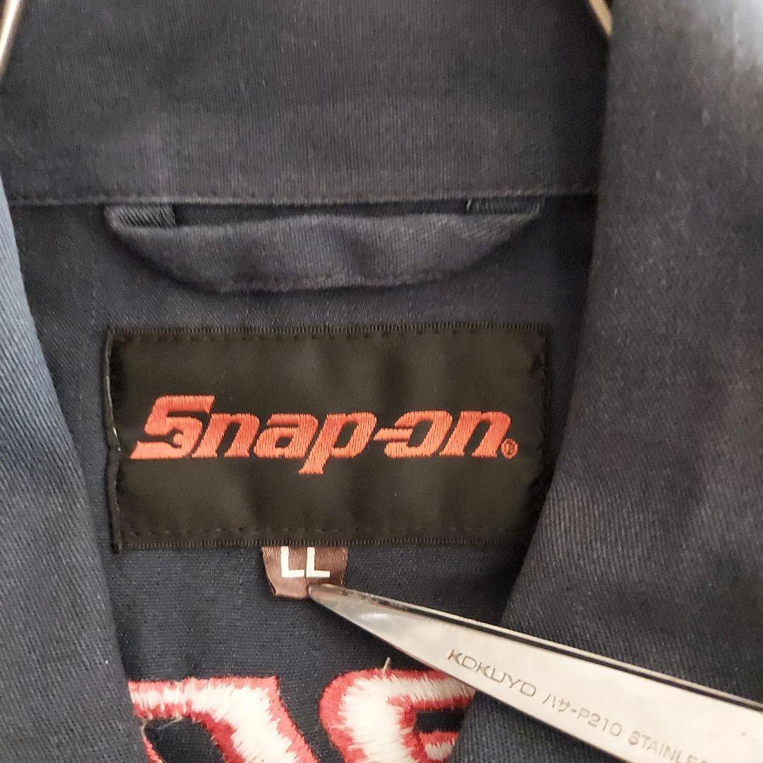 【Snap-on】美品 スナップオン オールインワン 刺繍 2L ネイビー