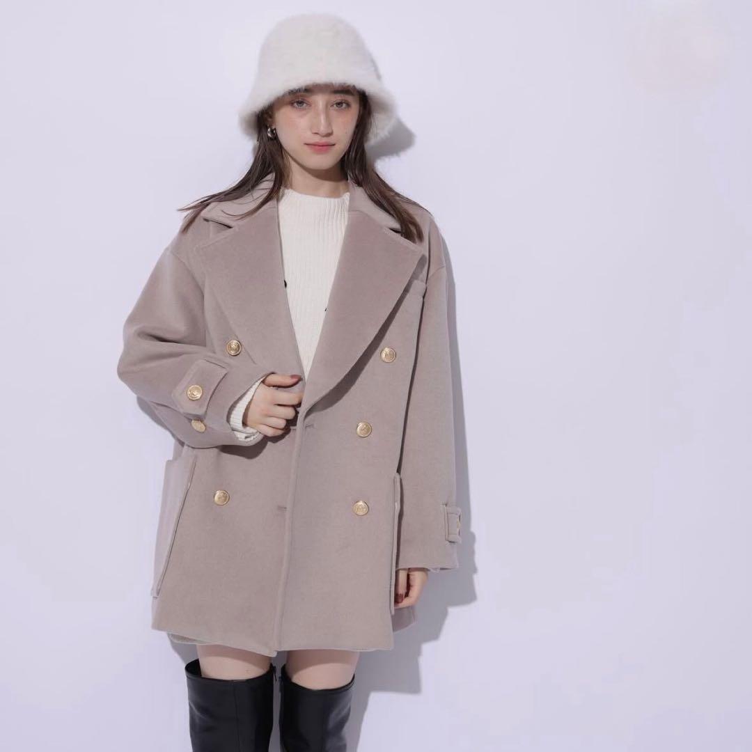 【美品】Rirandture Pコート　モカ
