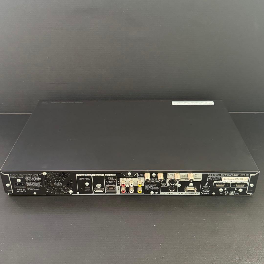 【動作良好】SONY ブルーレイレコーダー BDZ-AT970T 1TB