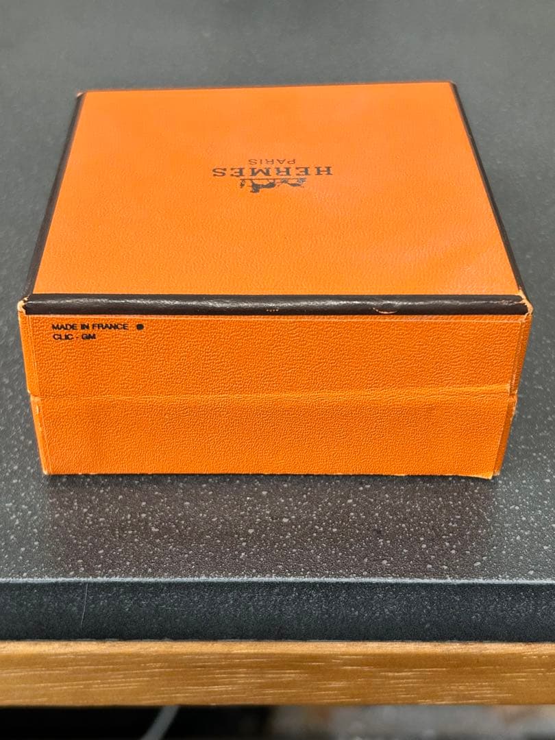 【美品】エルメス H バングル クリッククラック ブレスレット シルバー ブルー