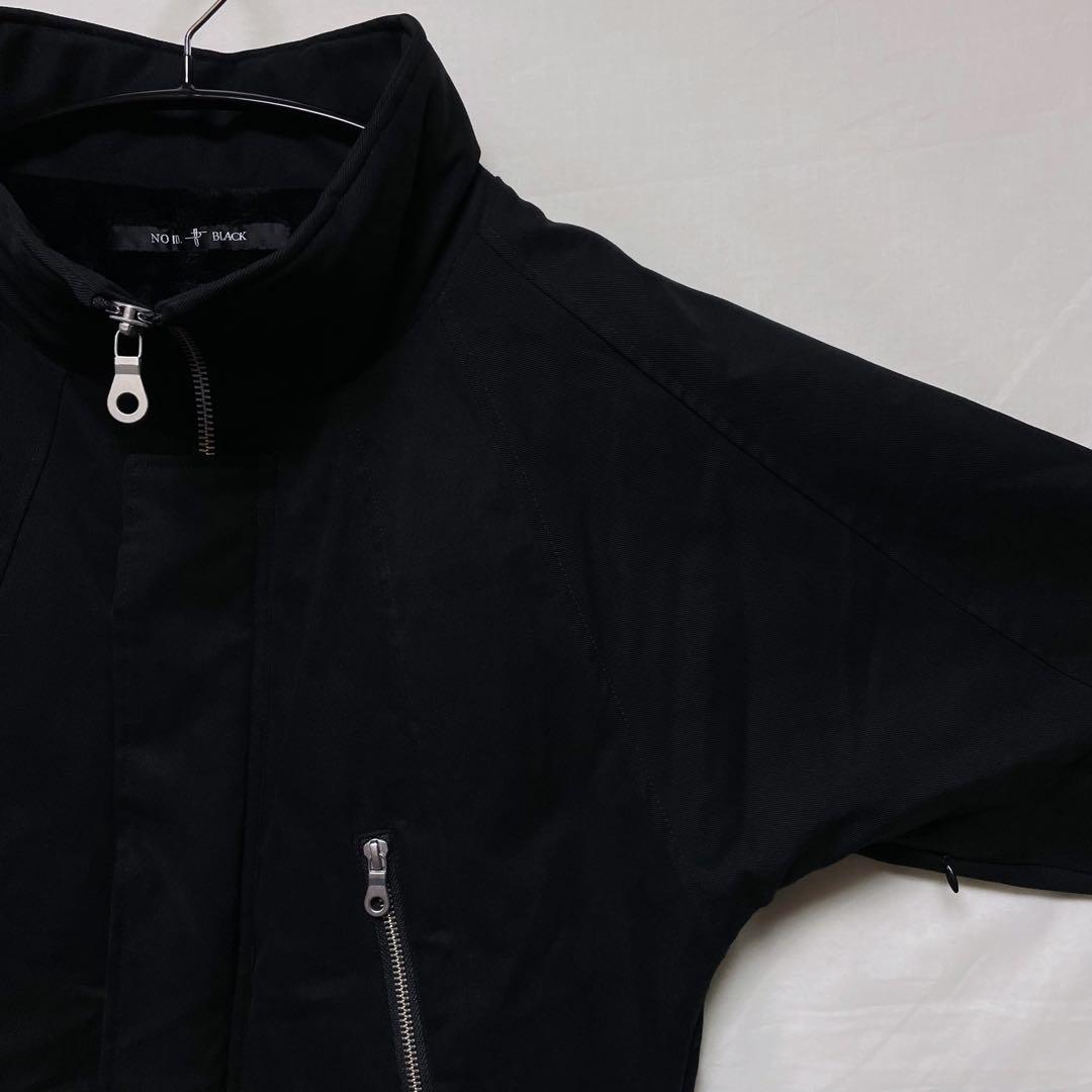 【NO ID.】マルチシームハイカラーハーフコート ボアフリース ハの字ジッパー