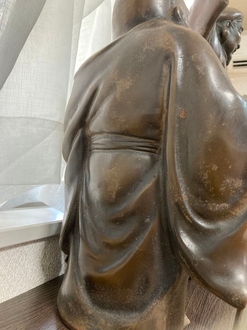 置物　布袋様　親子　金属製　招福　開運　和　日本