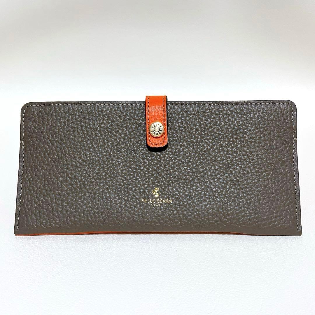 【新品未使用】ペレボルサ レネットグッズ スリムウォレット 長財布 トープ 牛革
