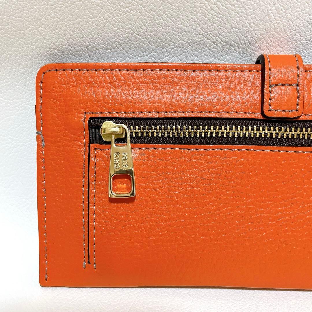 【新品未使用】ペレボルサ レネットグッズ スリムウォレット 長財布 トープ 牛革