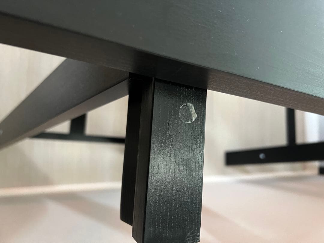 IKEA イケア ODDVALD オッドヴァルド　ブラック　2脚セット　テーブル