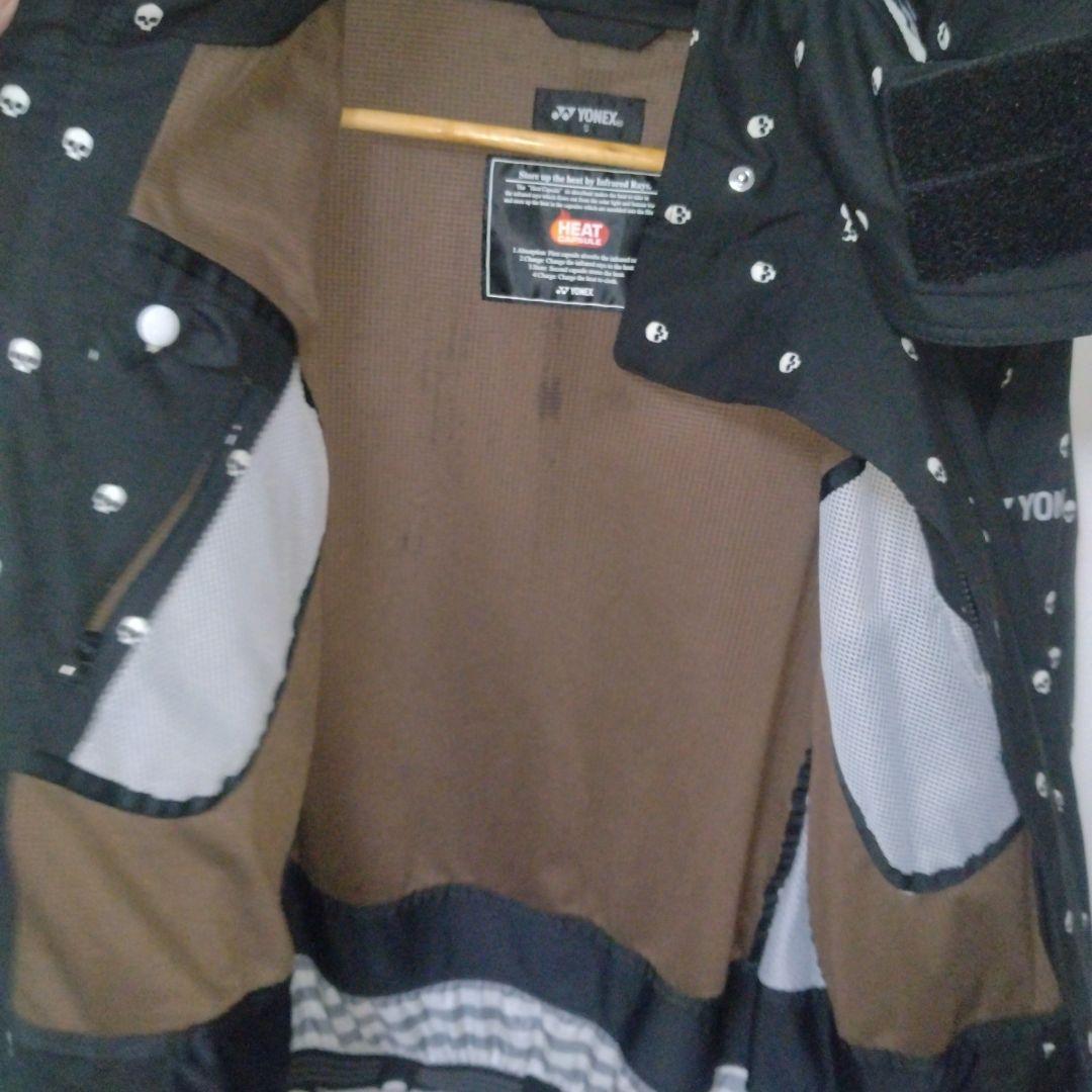 YONEX ヨネックススノーボードウェアセットアップブラック黒Sサイズスキー