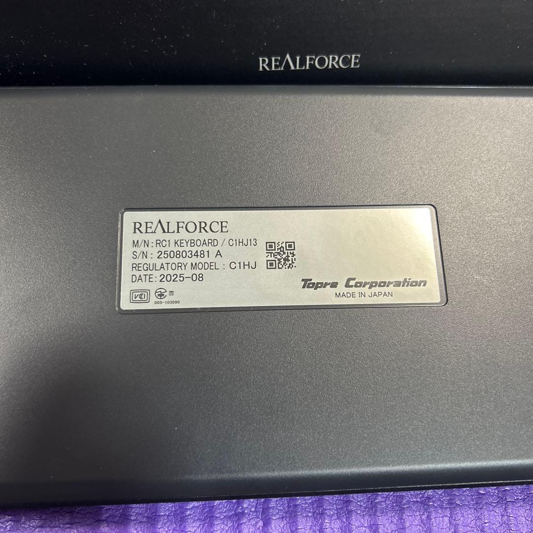 REALFORCE C1HJ13 ブラック&キーキャップセット