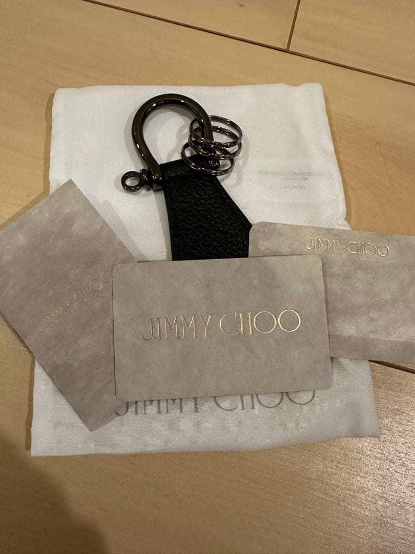 JIMMY CHOO ブラック キーホルダー