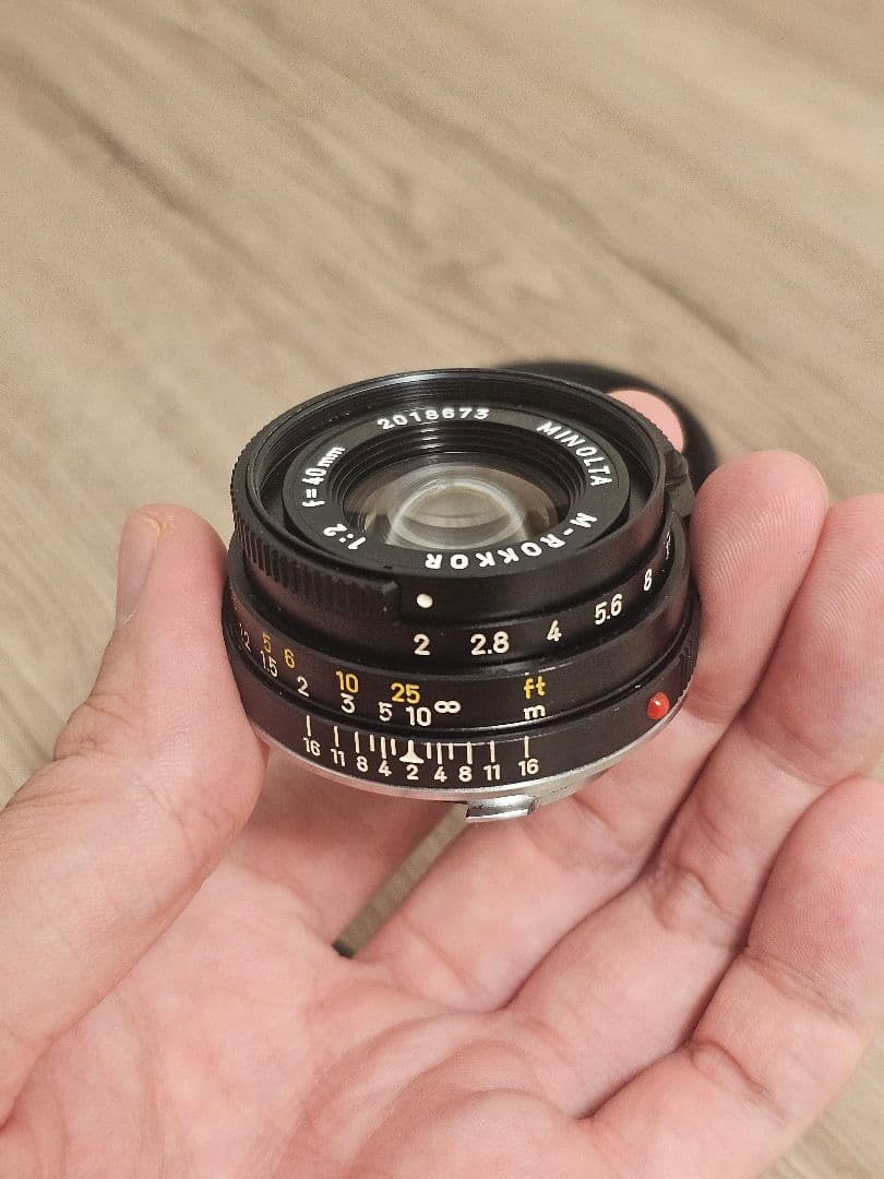 「極希少品」Minolta 40mm f/2 ライカMマウント