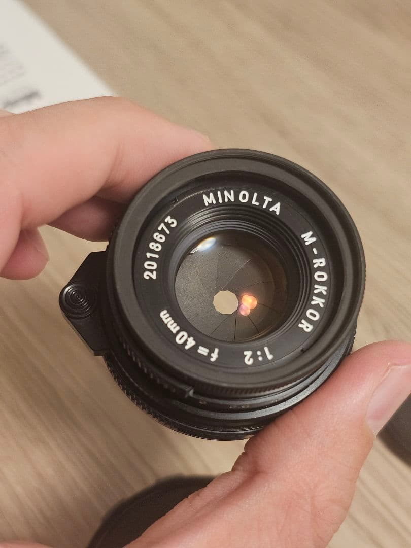 「極希少品」Minolta 40mm f/2 ライカMマウント