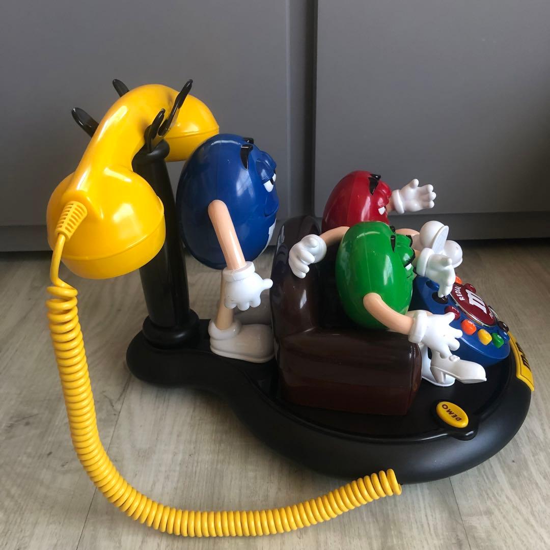 美品希少⭐️日本で繋がるUSA限定ビンテージM&Msフィギュア電話機