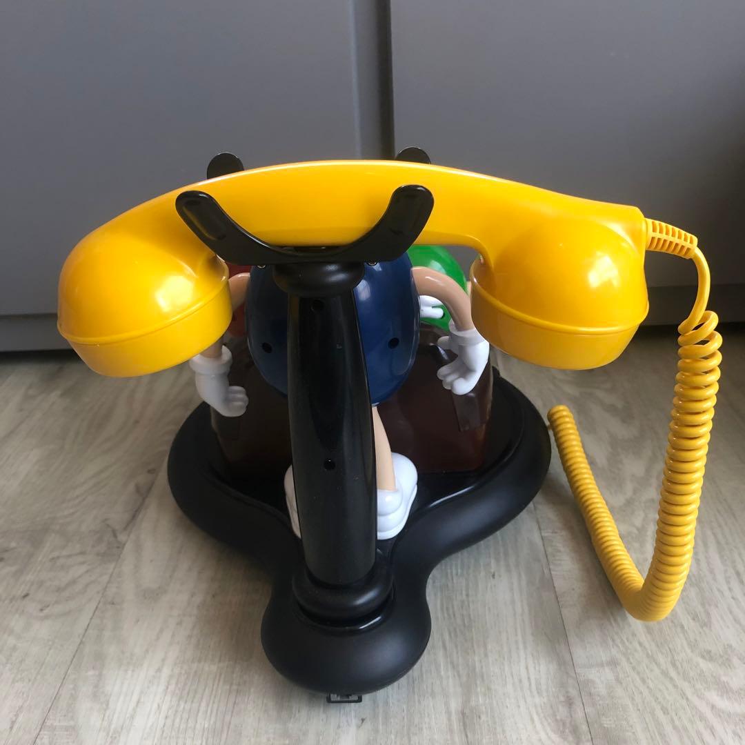 美品希少⭐️日本で繋がるUSA限定ビンテージM&Msフィギュア電話機