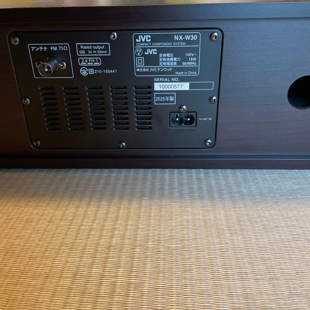 JVC NX-W30 2025年製　Bluetooth対応