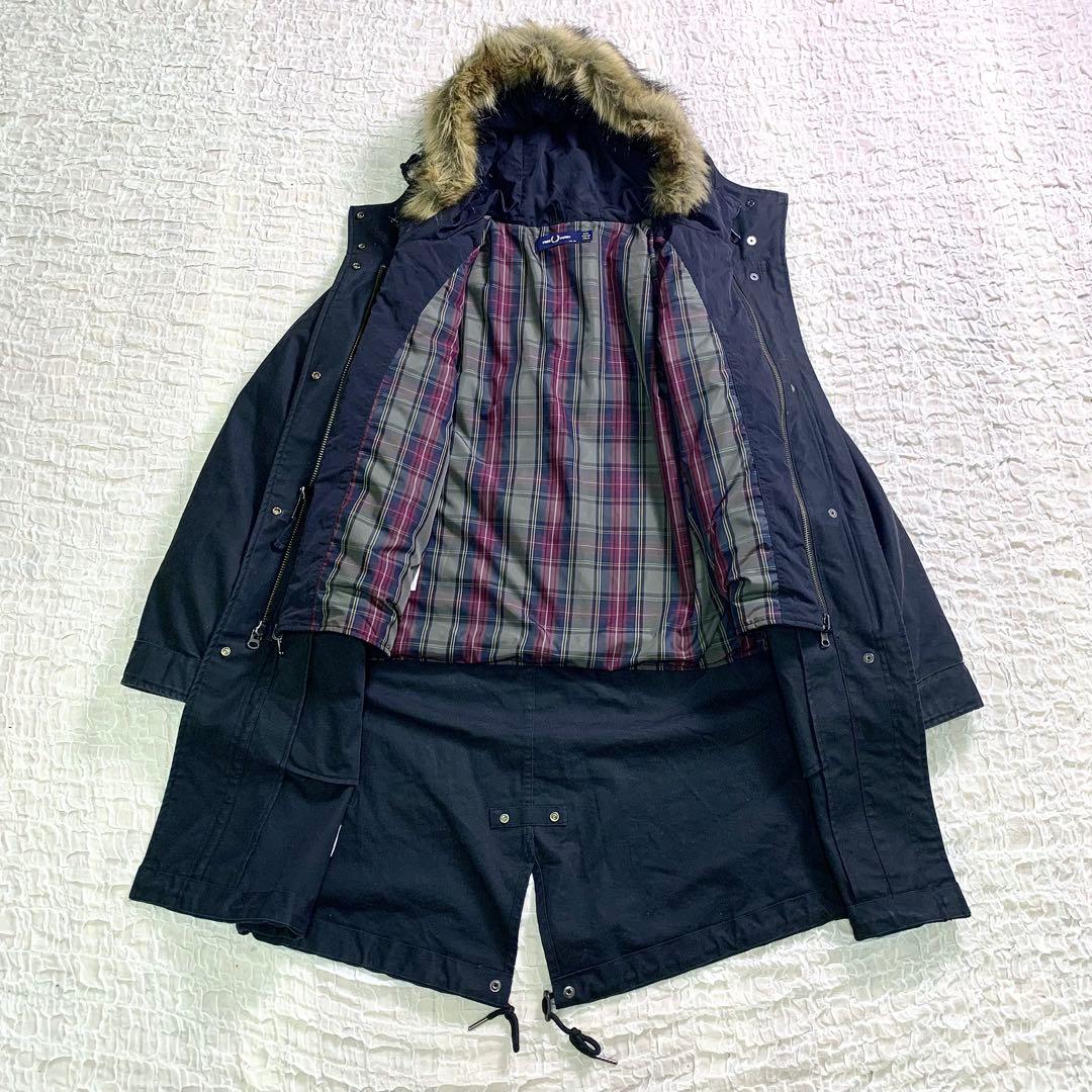 FREDPERRY ロング　モッズコート フィッシュテール 中綿ライナー付き