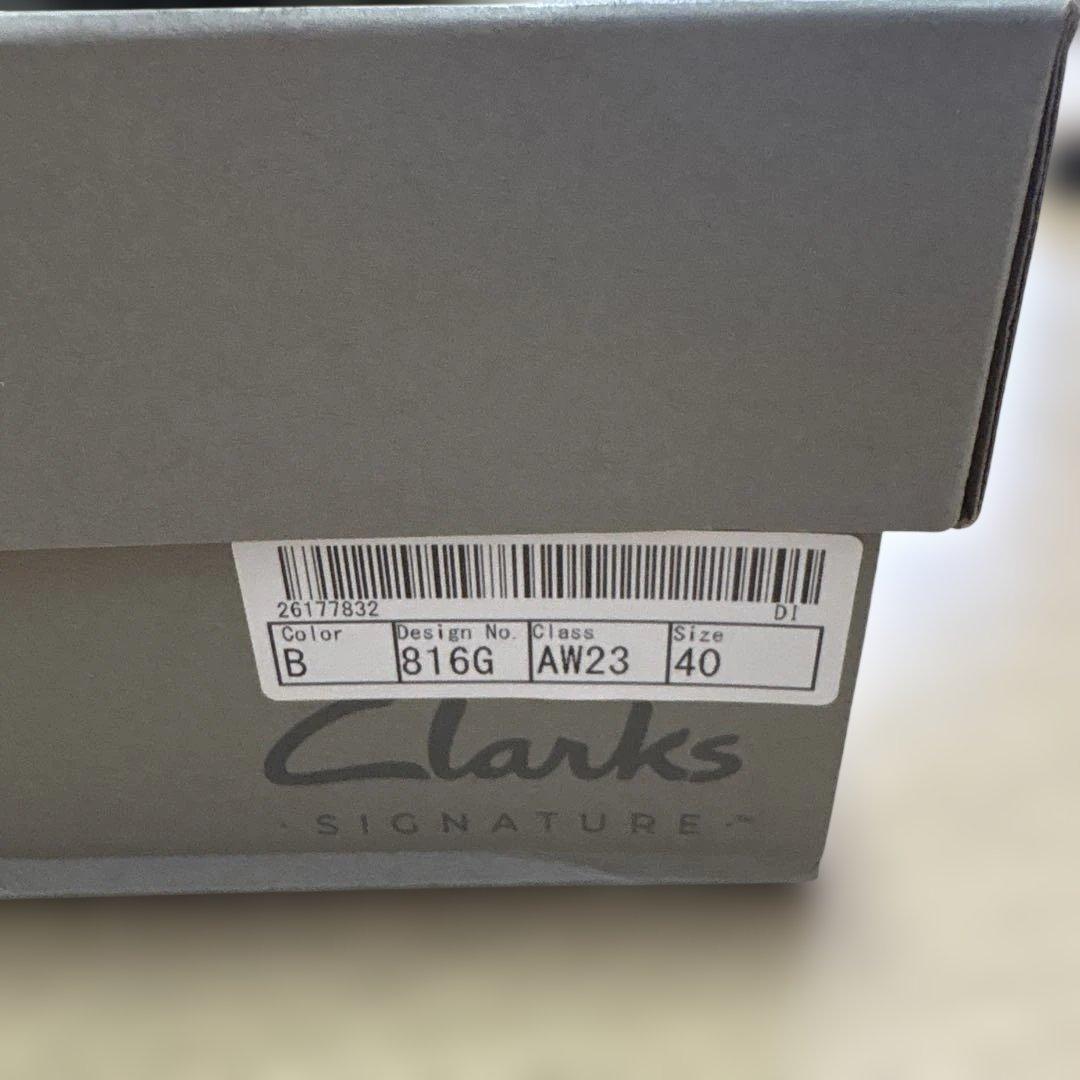 clarks ワラビー　23.0 ブラック