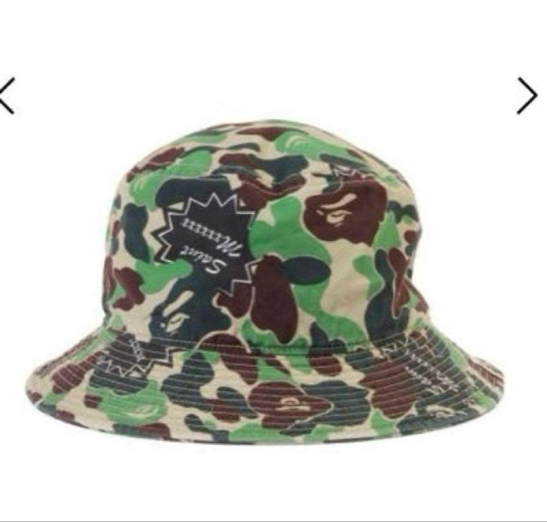 帽子 SAINT MICHAEL AP_BUCKET HAT ST APE CAMO