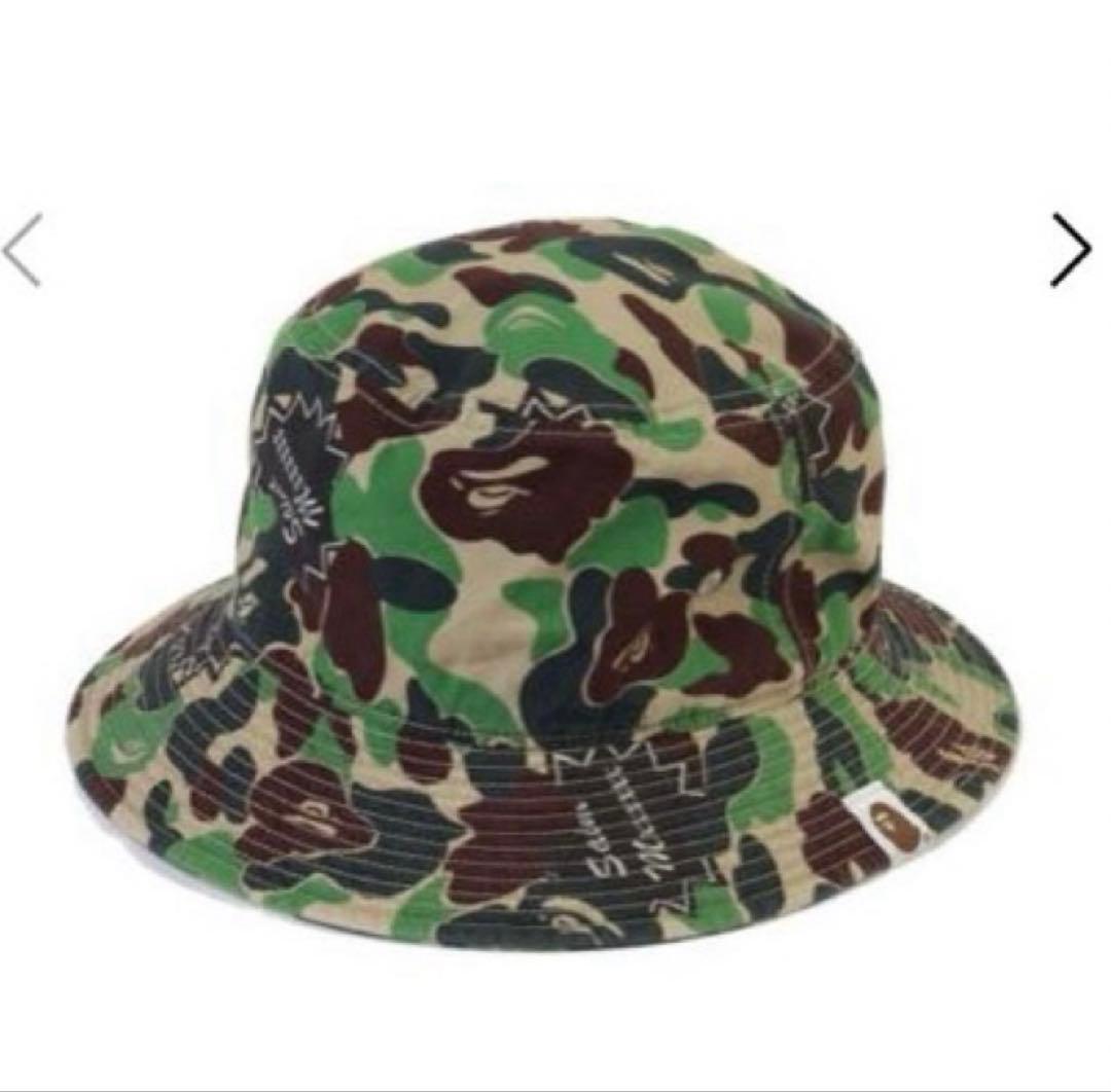 帽子 SAINT MICHAEL AP_BUCKET HAT ST APE CAMO