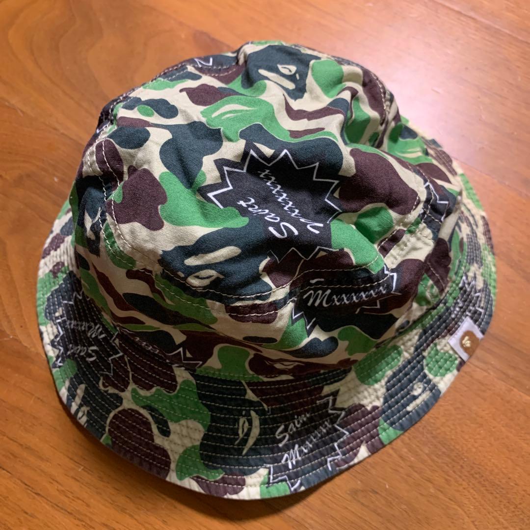 帽子 SAINT MICHAEL AP_BUCKET HAT ST APE CAMO