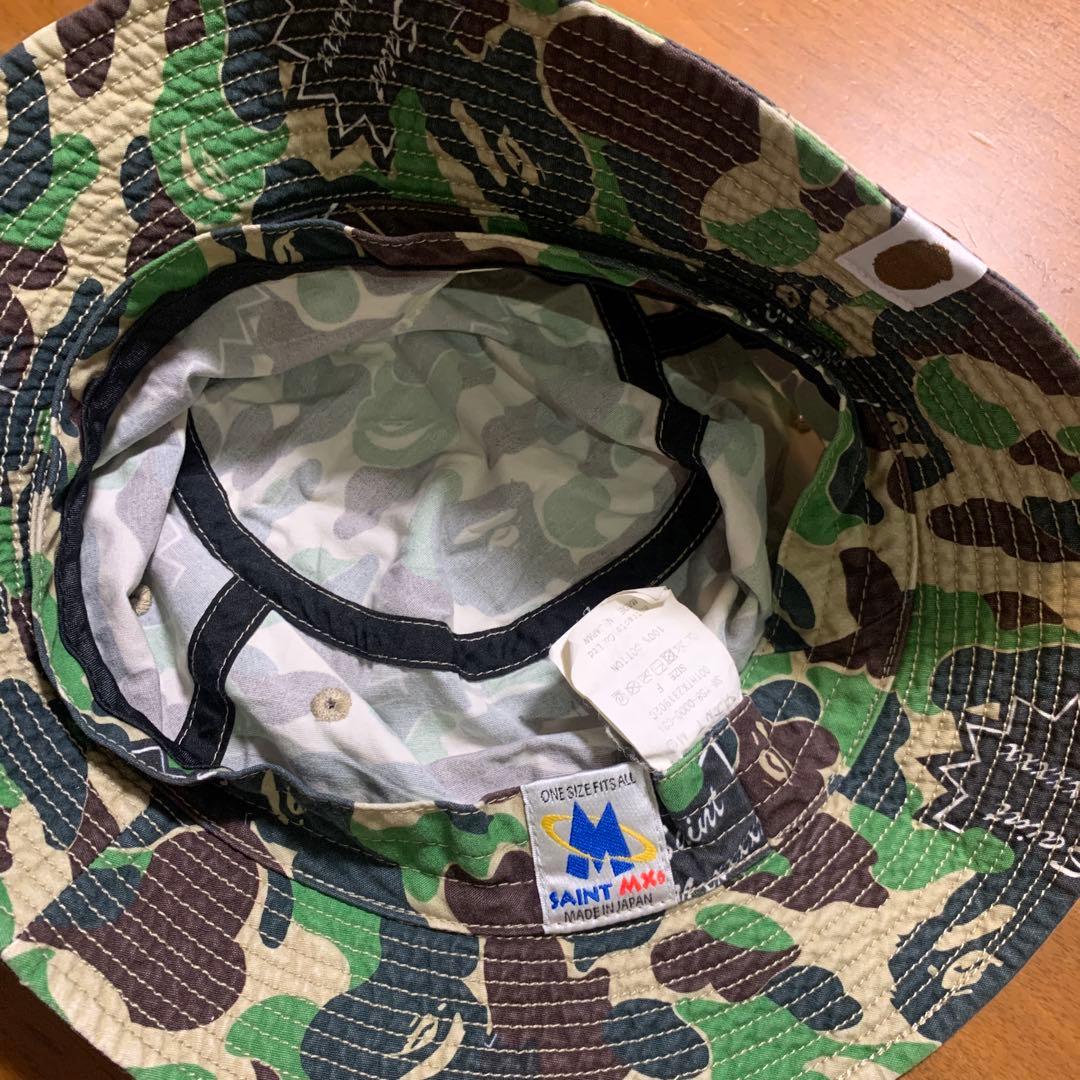 帽子 SAINT MICHAEL AP_BUCKET HAT ST APE CAMO