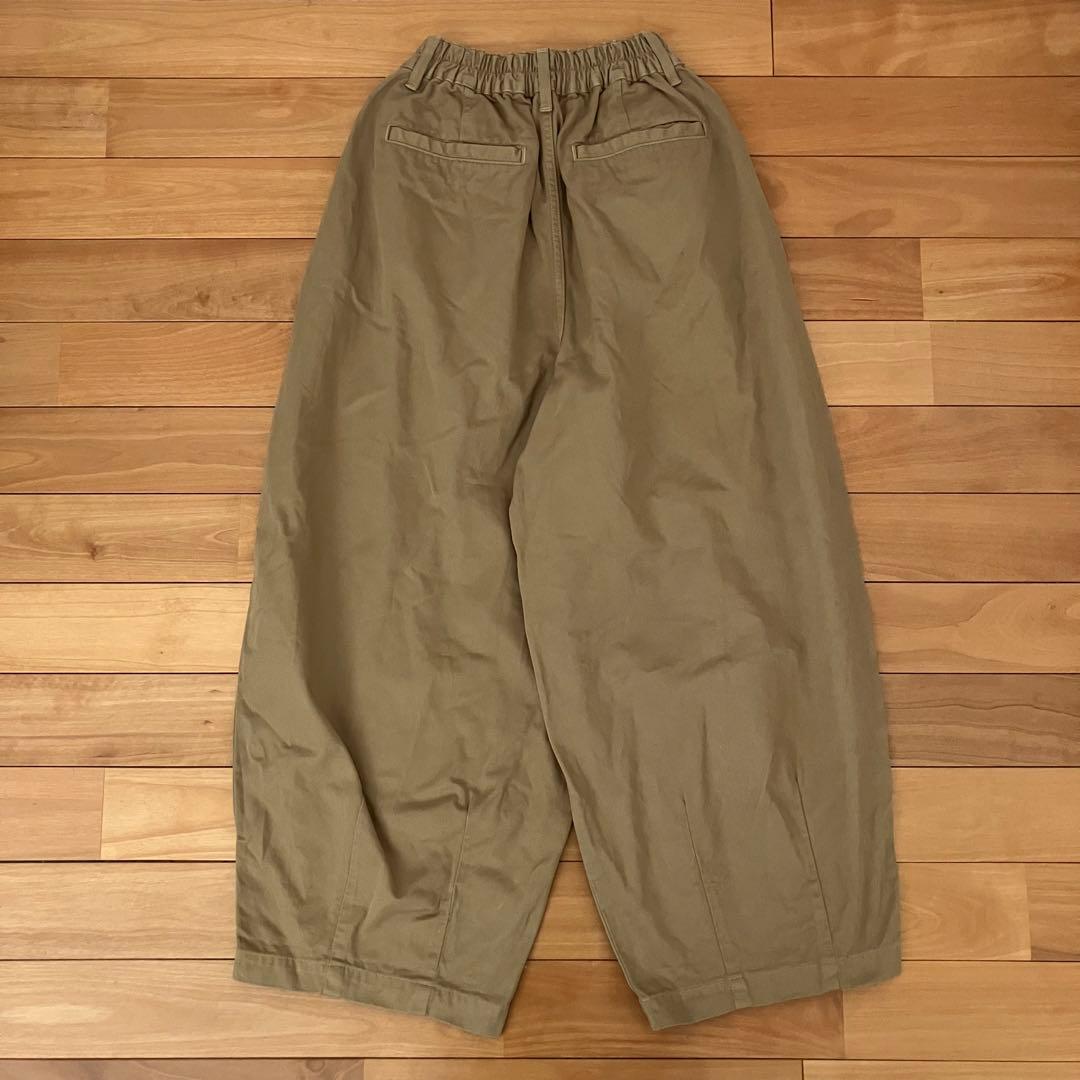 【HARVESTY】サーカスパンツ　タック　ワイド