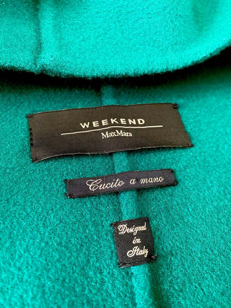 マックスマーラ　クチートアマーノフード付きウールコート 38