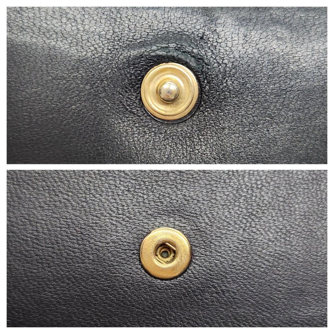 美品 ボッテガヴェネタ イントレチャート カードケース 名刺入 ブラック レザー