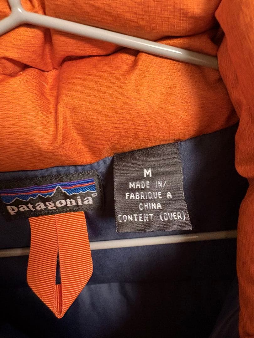 Patagonia ダウンジャケット 古着 オレンジ