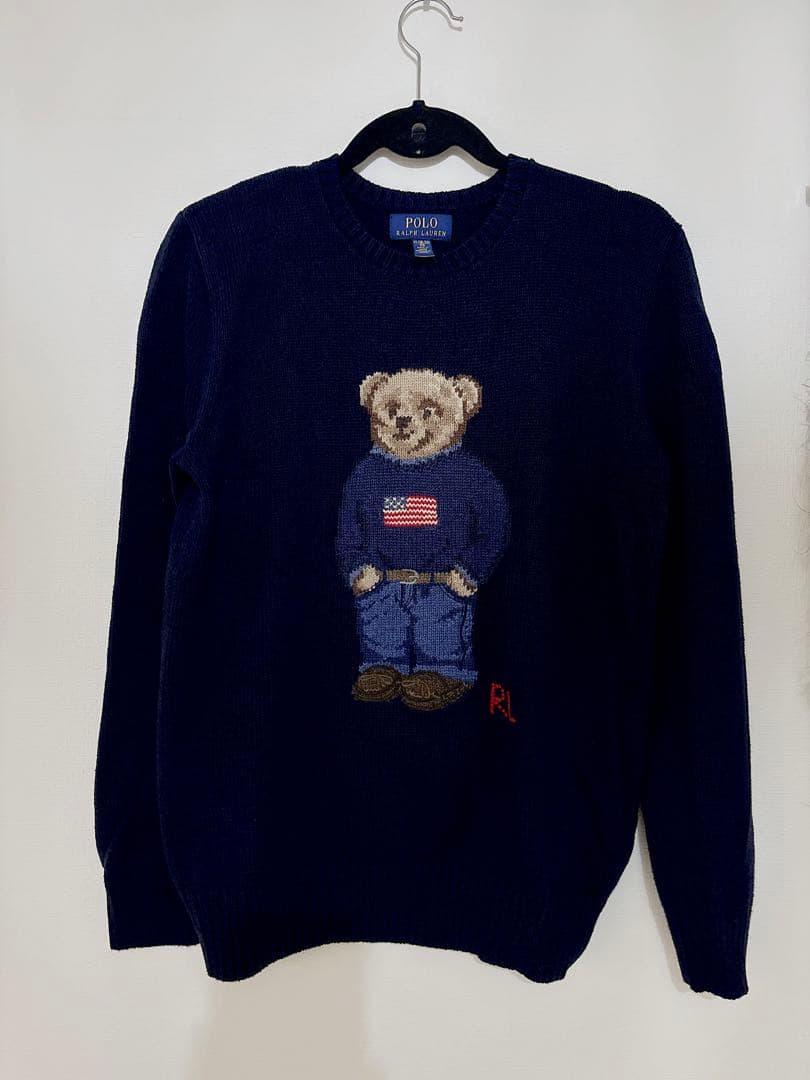 【未使用正規品】ポロベア 星条旗 ニット セーター　キッズ170/XL