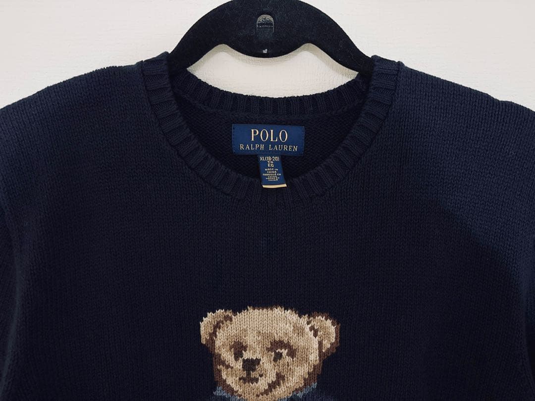 【未使用正規品】ポロベア 星条旗 ニット セーター　キッズ170/XL