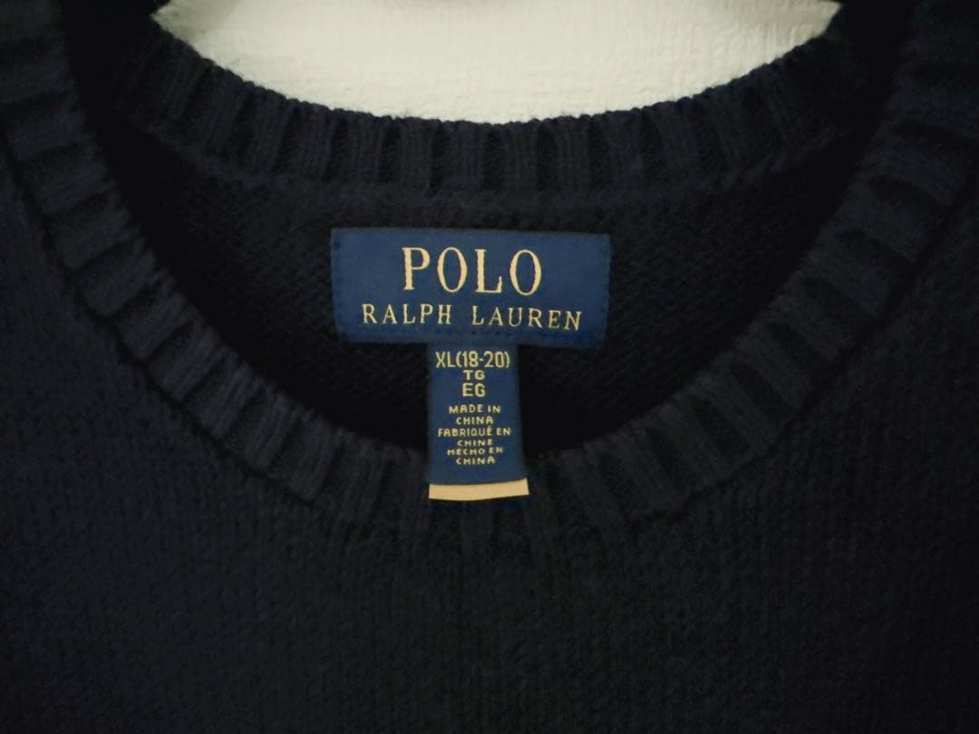 【未使用正規品】ポロベア 星条旗 ニット セーター　キッズ170/XL