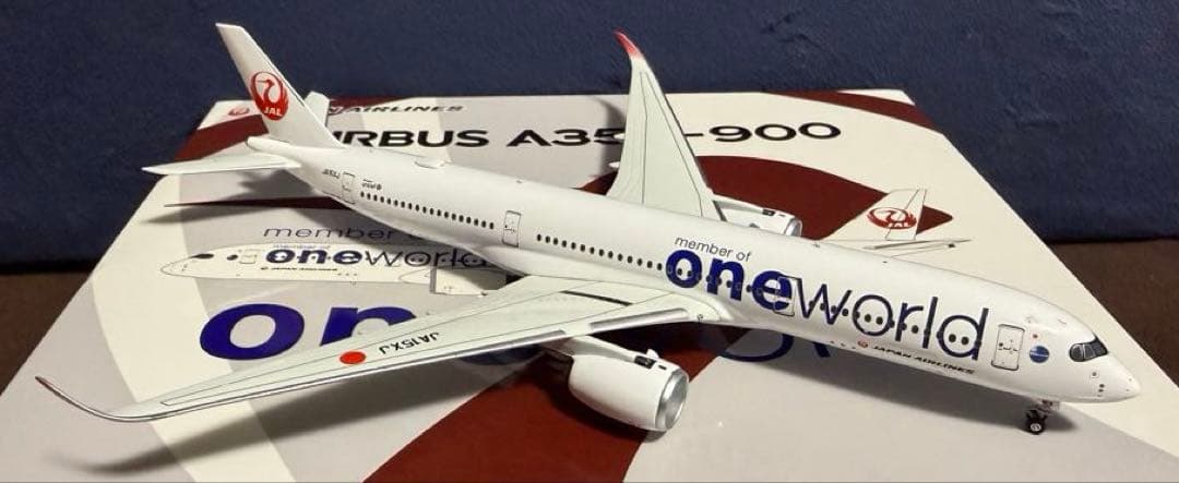 【箱破れ】JAL A350-900 1/400 飛行機模型 oneworld