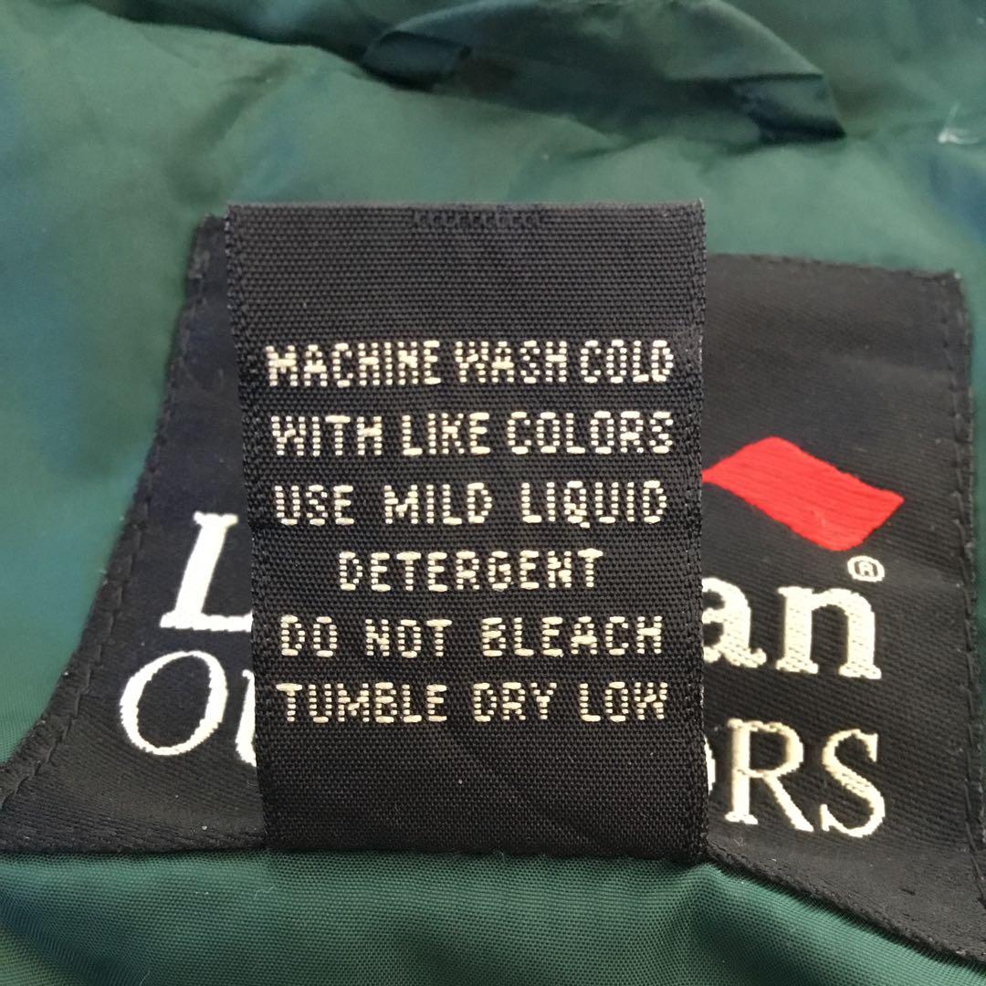 LLBean outdoors★グース/ダウンベスト◎L/グリーン