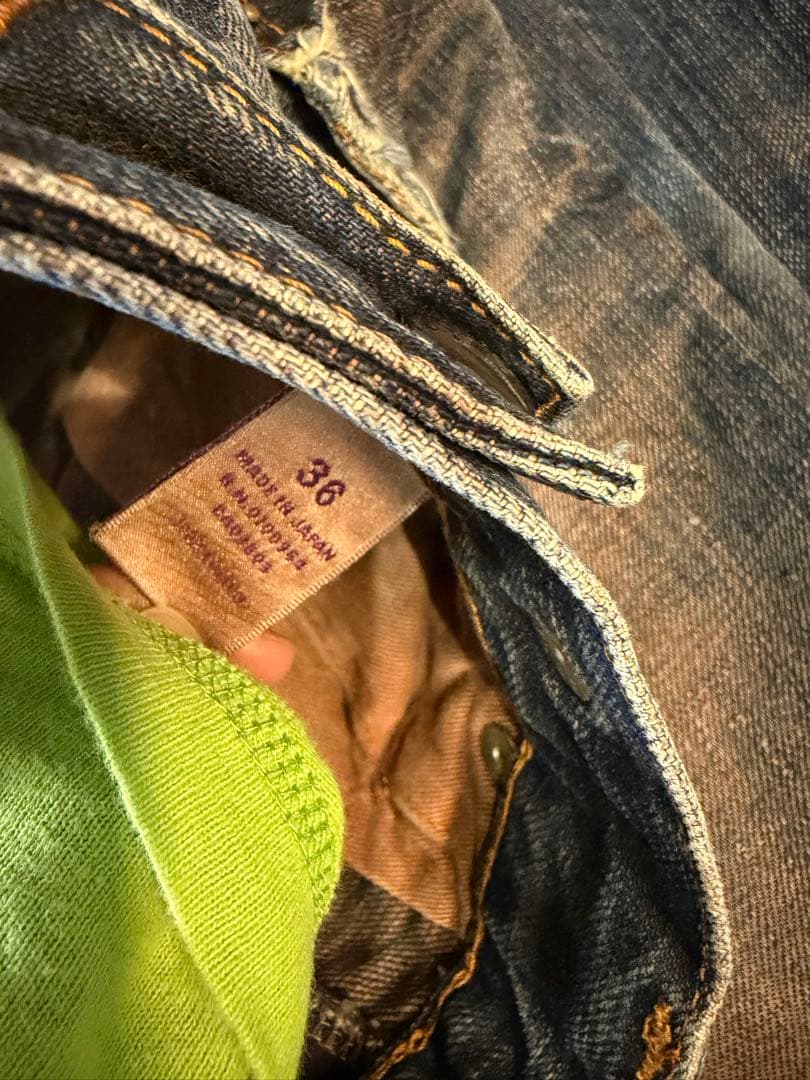 Prps紫製品ダメージ加工 デニム 36ビンテージ